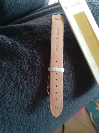 Correa Dior Azul y Blanca