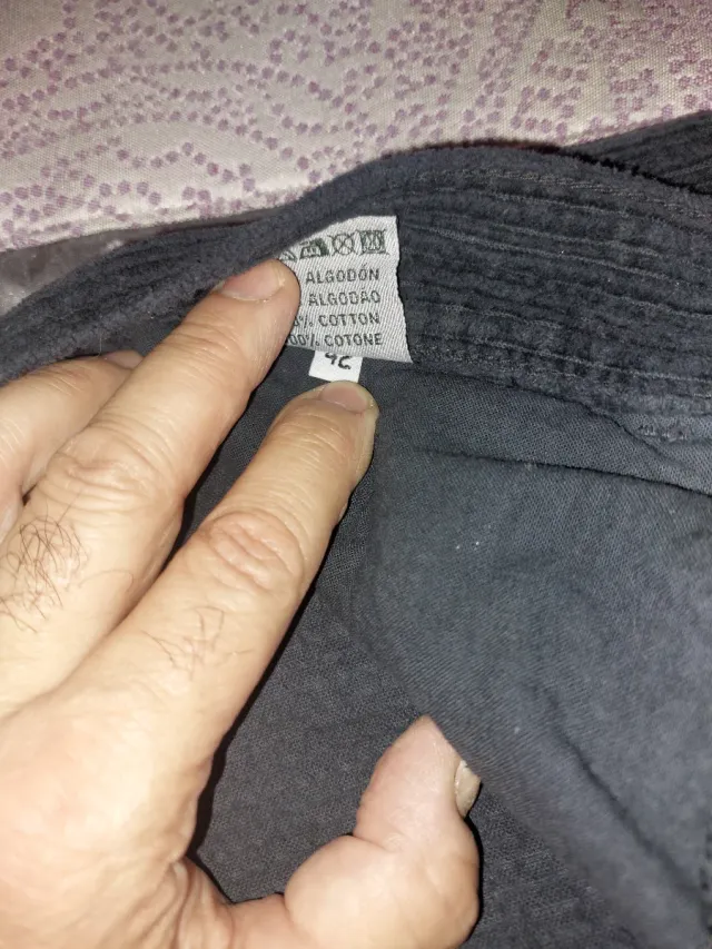 Pantalón pana Nudos hombre talla 42