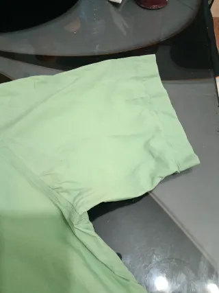 Camisa manga corta verde hombre