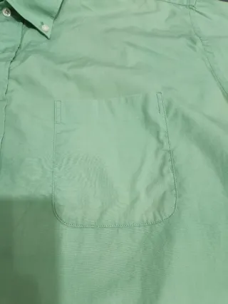 Camisa manga corta verde hombre