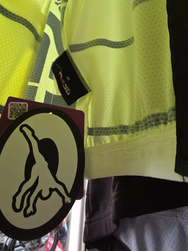 Maglia ciclismo ROSTI estiva giallo fluo