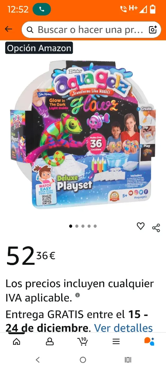 Aqua Gelz Deluxe Playset Glow SIN ABRIR