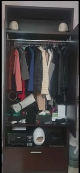 Armadio multiuso color wengé