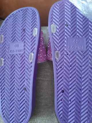 Chanclas Moradas Frozen M S T R