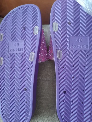 Chanclas Moradas Frozen M S T R