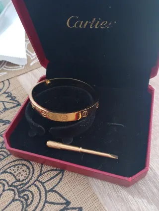 Pulsera Cartier Baño 18k Oro