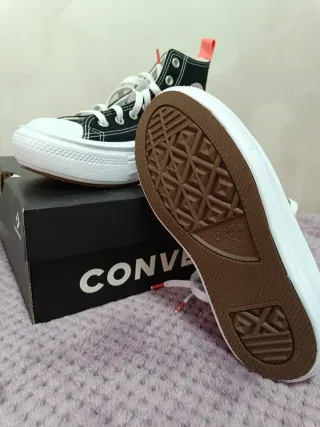 Zapatillas Converse Negras Plataforma talla 34