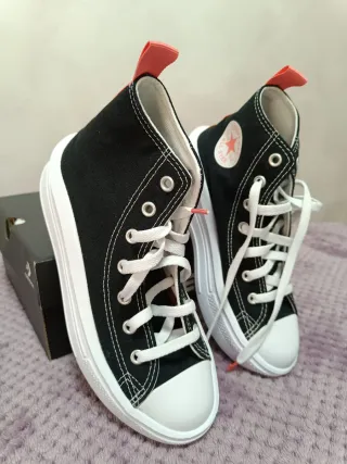 Zapatillas Converse Negras Plataforma talla 34