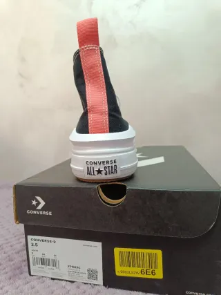 Zapatillas Converse Negras Plataforma talla 34