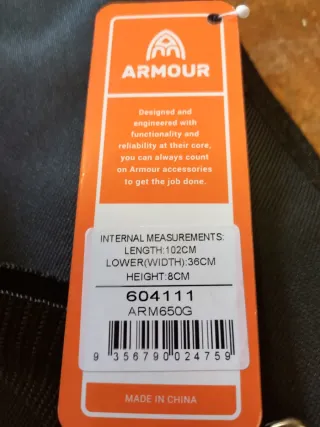 Funda Guitarra Eléctrica Armour Negra Naranja