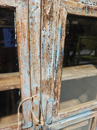 Vitrina Punjab madera y cristal