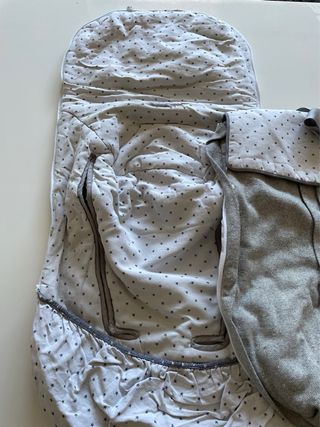 Saco silla paseo invierno gris estrellas