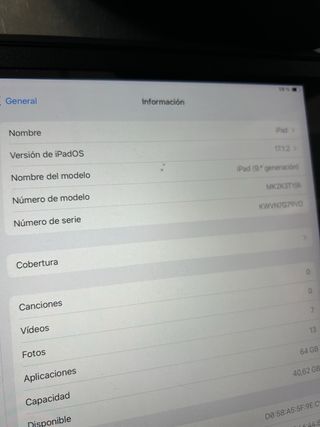 iPad 9ª Gen Negra/Gris