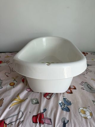 Bañera de bebé blanca