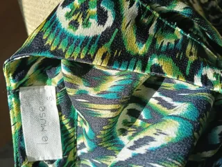 Vestido verde estampado