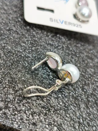 Pendientes Plata Tú y Yo cuarzo rosa o azul
