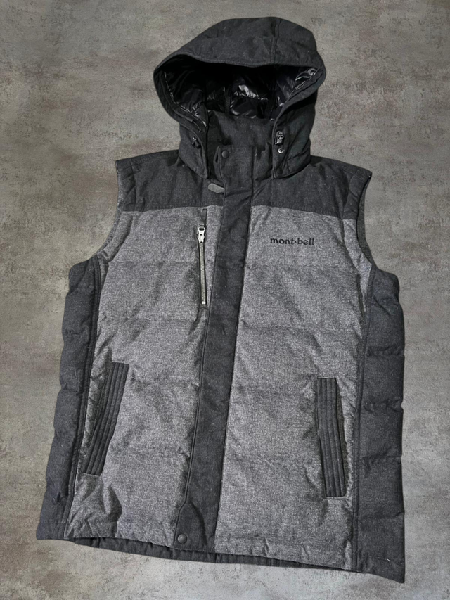 Montbell Vintage Winter Vest Black & Grey Special