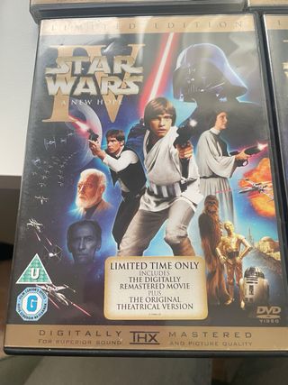 DVD Star Wars Edición Limitada Inglés