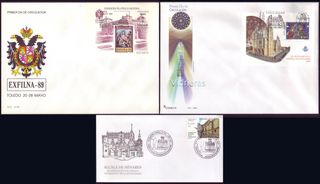 36 Sobres Primer Día | ESPAÑA, 1976 a 2004