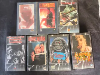 Lote 7 VHS Cine de Culto 80s/90s: Terror, Sci-Fi