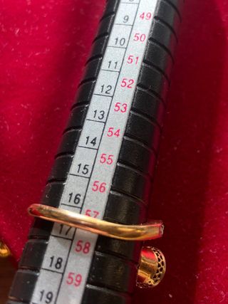 Anillo Oro 18k 2 Zafiros y Diamantes