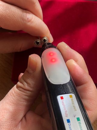 Anillo Oro 18k 2 Zafiros y Diamantes