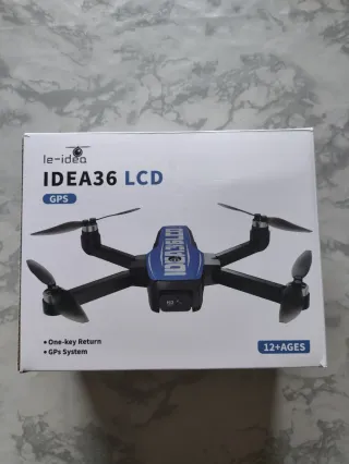 Dron IDEA36LCD GPS,pantalla LCD en mando + Maletin