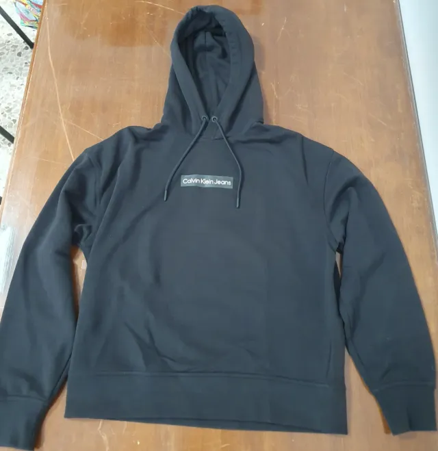 Felpa Calvin Klein con cappuccio nera taglia S