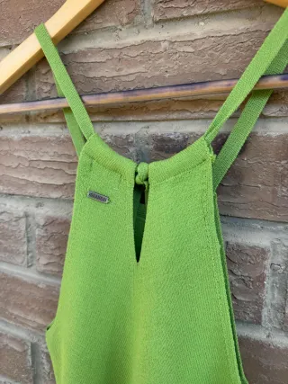 Vestido de punto verde