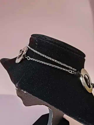 Collana doppio filo con cuori