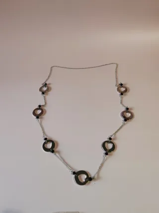 Collana doppio filo con cuori