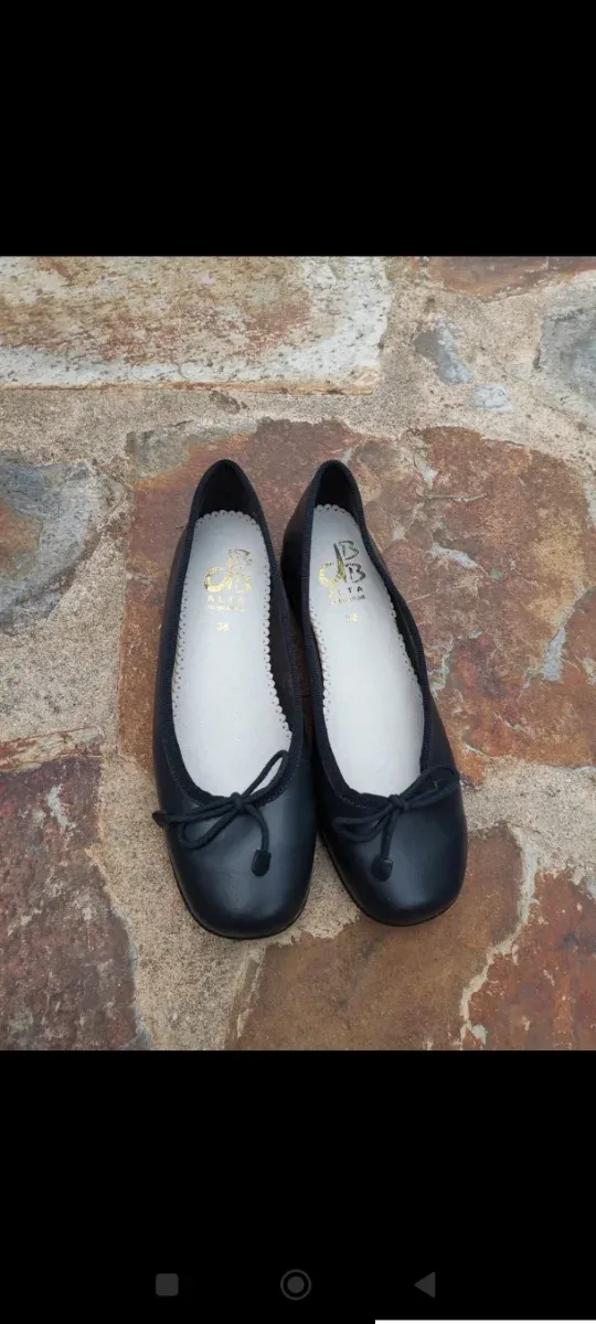 Bailarinas azul marino,mujer talla 38.