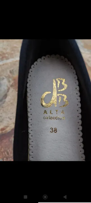 Bailarinas azul marino,mujer talla 38.