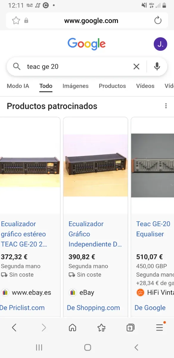 Increible Ecualizador Teac GE-20-COMO NUEVO