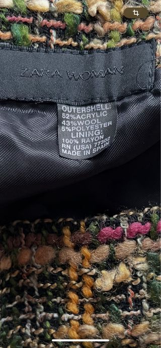 Falda mini tweed multicolor