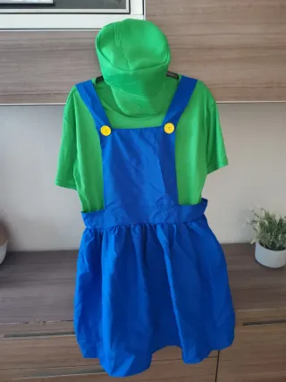 Disfraz Fontanera Verde Talla L