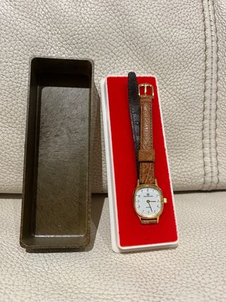 Reloj REVLON Vintage Mujer Marrón/Dorado