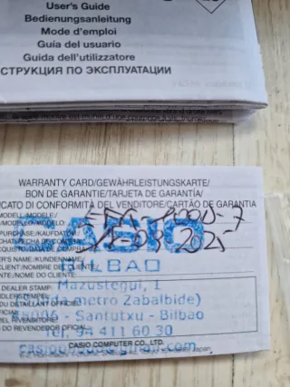 Casio Edifice Automático Plata/Blanco