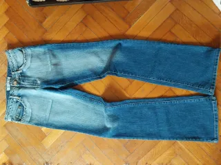 Pantaloni Y2K con ricami argento