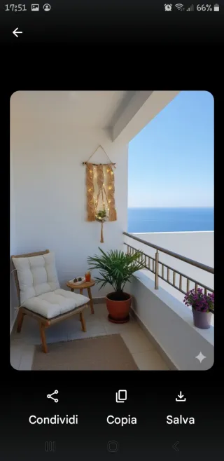 Portavaso Arazzo macramè con bastone legno Rustico