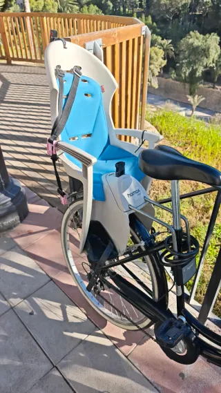 Bici paseo con silla infantil