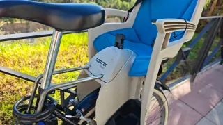 Bici paseo con silla infantil