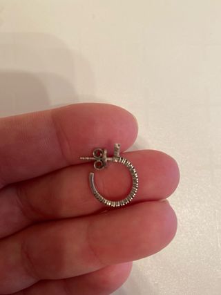 Pendientes plata con topacios blancos y espinelas