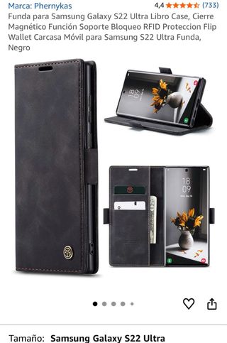 Custodia libro Phernykas Samsung S22 Ultra RFID