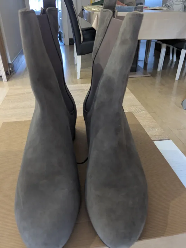 Botines piel gris Wonders talla 42 nuevos