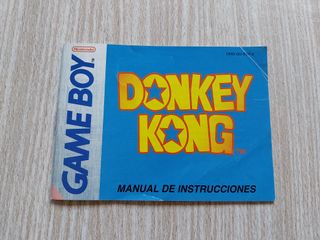 MANUAL DONKEY KONG ESPAÑOL NINTENDO GAME BOY