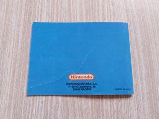 MANUAL DONKEY KONG ESPAÑOL NINTENDO GAME BOY