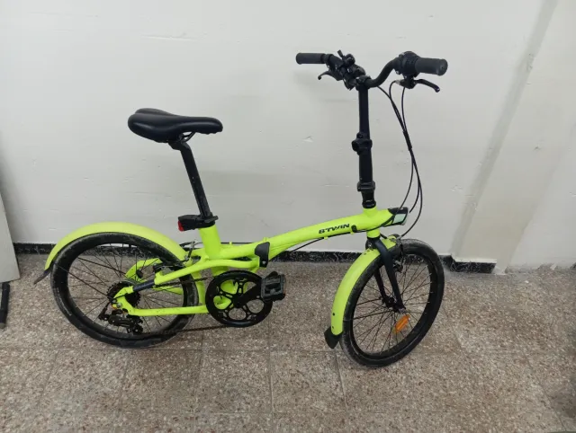 Bicicleta Plegable BTWIN Verde Lima