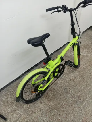 Bicicleta Plegable BTWIN Verde Lima