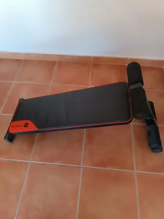 Banco Abdominales Domios Negro/Rojo